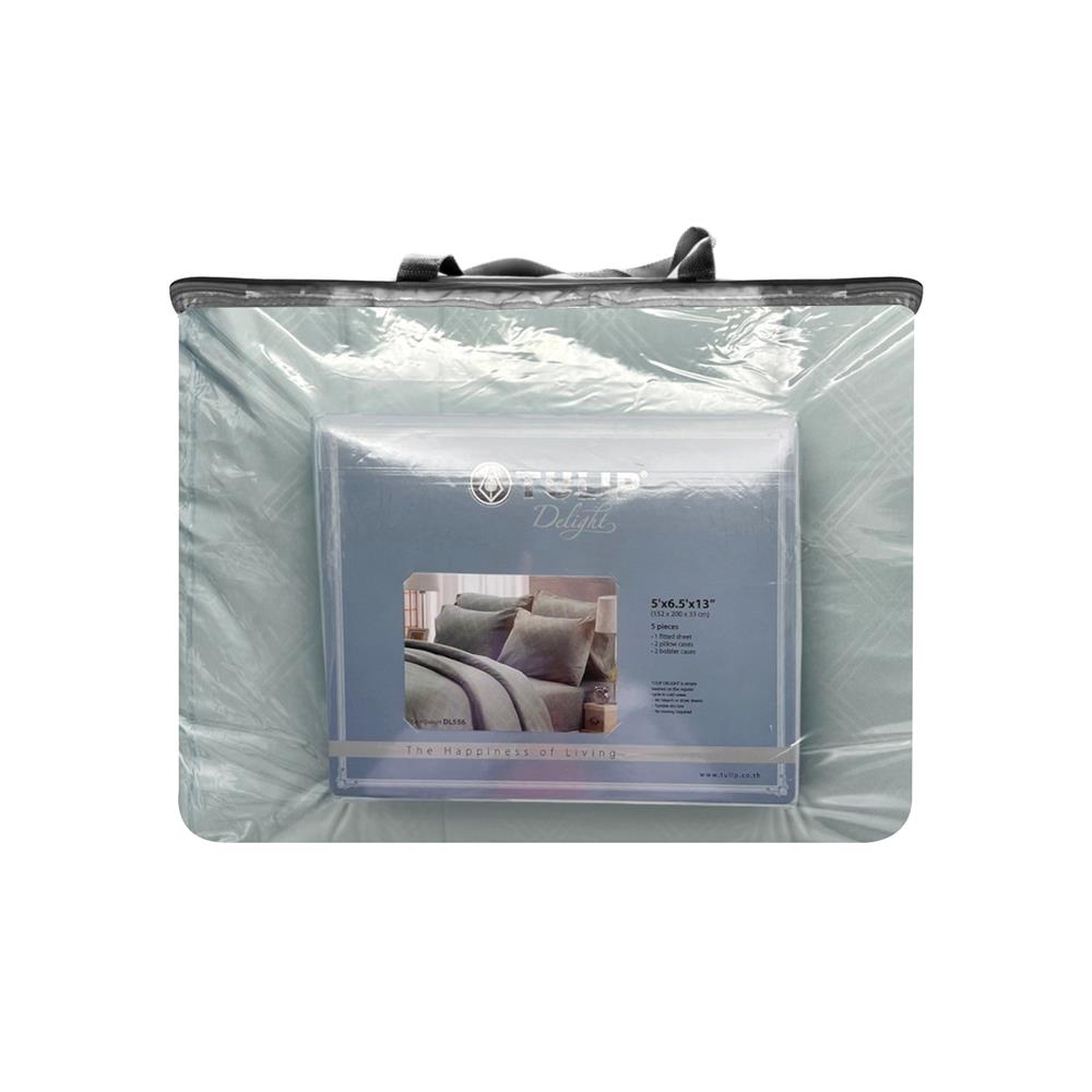ชุดผ้าปูที่นอน 5 ฟุต 6 ชิ้น TULIP DELIGHT 60240-DL556