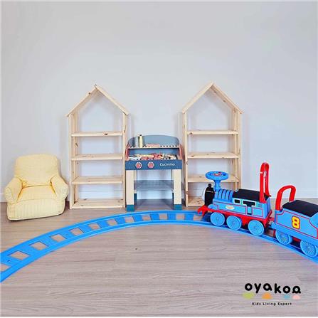 ชั้นวางของโล่งสำหรับเด็ก 2 ชั้น OYAKOO ELLA THE HOUSE 46 ซม. สีไม้_5