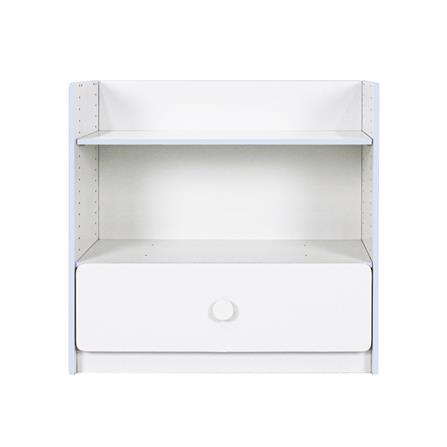 ชั้นวางของโล่งพร้อมลิ้นชักสำหรับเด็ก OYAKOO CARTER 83 ซม. สีขาว/ฟ้า_1
