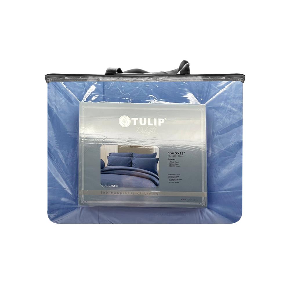 ชุดผ้าปูที่นอน 5 ฟุต 6 ชิ้น TULIP DELIGHT 60240-DL548