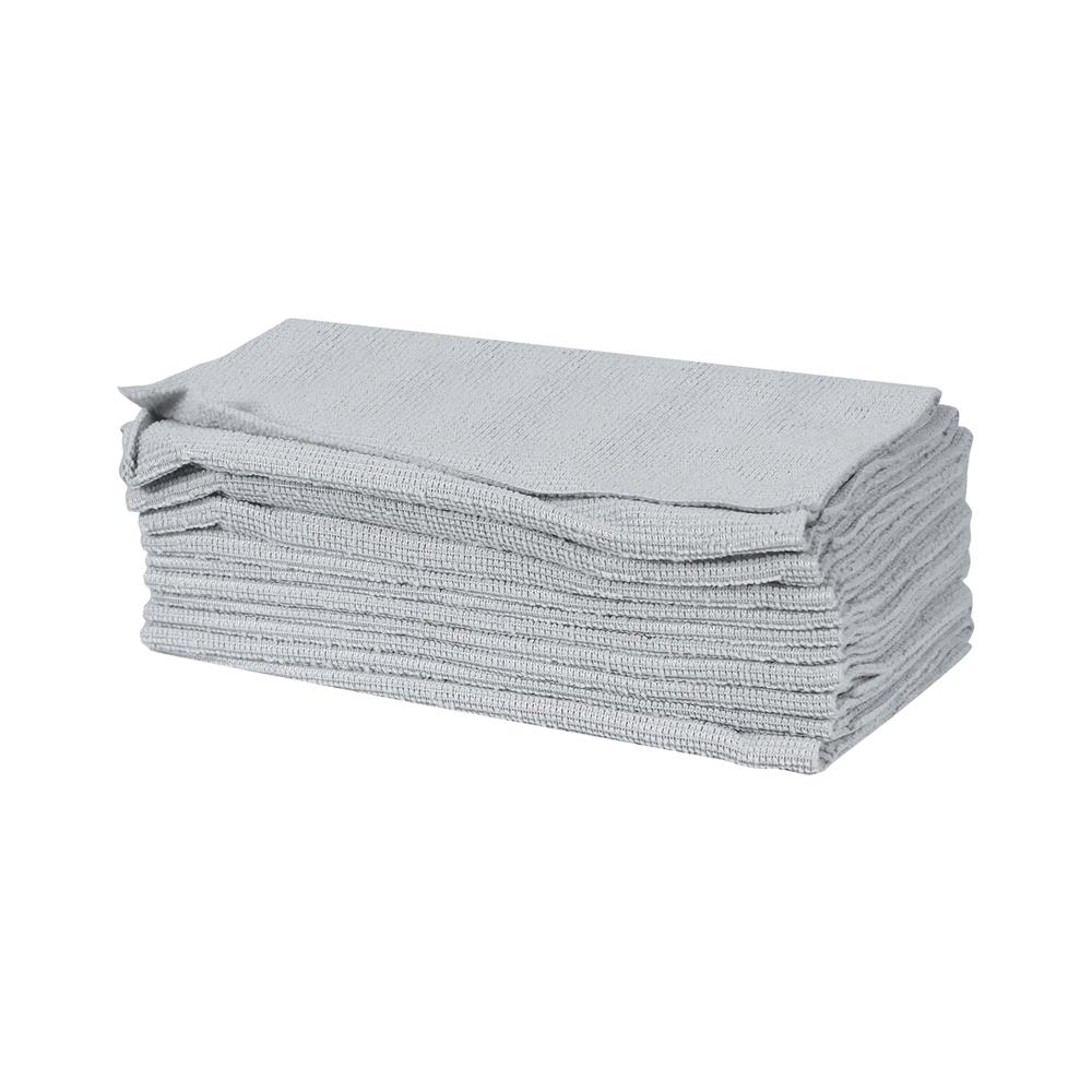 ผ้าไมโครไฟเบอร์ทำความสะอาดแบบกล่อง ACCO 22x22 ซม. 20 ชิ้น สีเทา