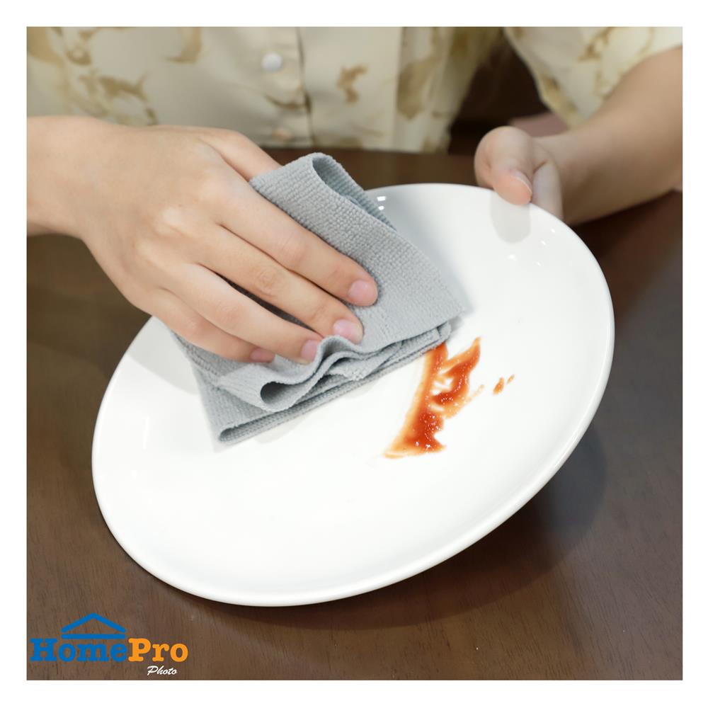 ผ้าไมโครไฟเบอร์ทำความสะอาดแบบกล่อง ACCO 22x22 ซม. 20 ชิ้น สีเทา