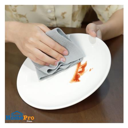 ผ้าไมโครไฟเบอร์ทำความสะอาดแบบกล่อง ACCO 22x22 ซม. 20 ชิ้น สีเทา_4