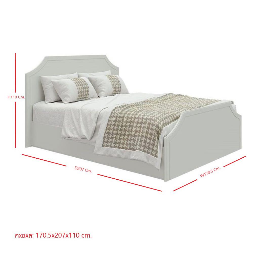 เตียง 5 ฟุต SB FURNITURE QUINN 19228839 สี MAGIC GREY