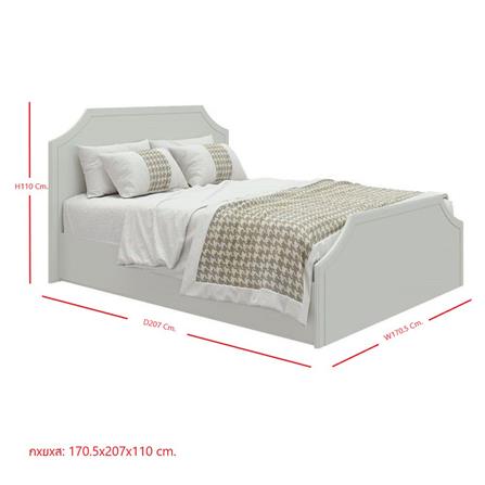 เตียง 5 ฟุต SB FURNITURE QUINN 19228839 สี MAGIC GREY_8