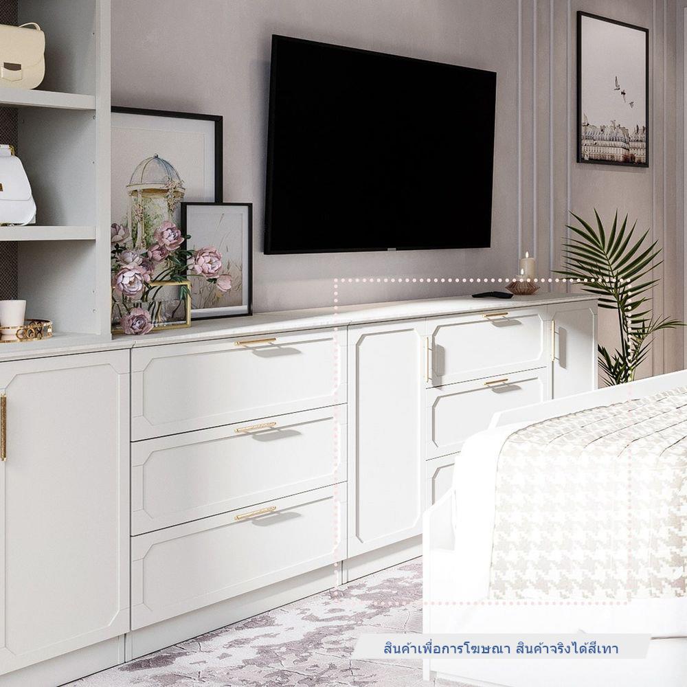 ตู้เตี้ย SB FURNITURE QUINN 19228842 150 ซม. สี MAGIC GREY