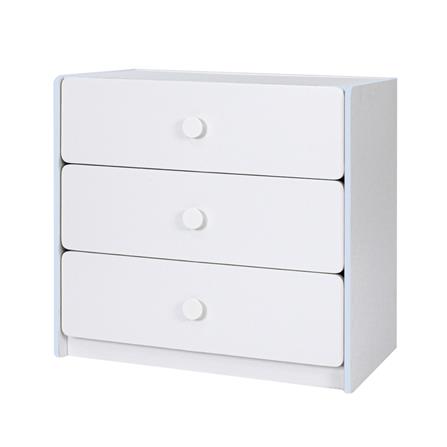 ตู้ลิ้นชักเด็ก 3 ลิ้นชัก OYAKOO CARTER สีขาว/ฟ้า