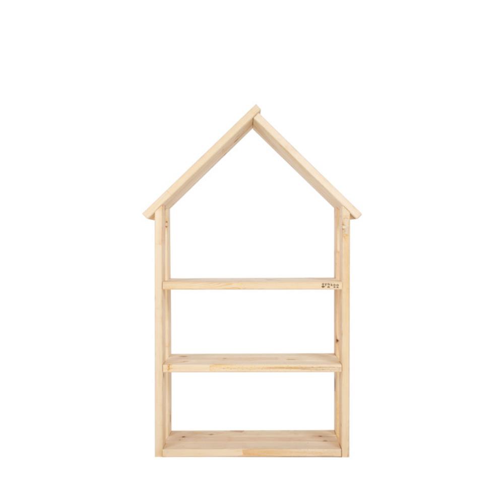ชั้นวางของโล่งสำหรับเด็ก 3 ชั้น OYAKOO ELLA THE HOUSE 46 ซม. สีไม้