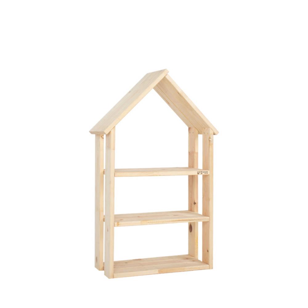 ชั้นวางของโล่งสำหรับเด็ก 3 ชั้น OYAKOO ELLA THE HOUSE 46 ซม. สีไม้