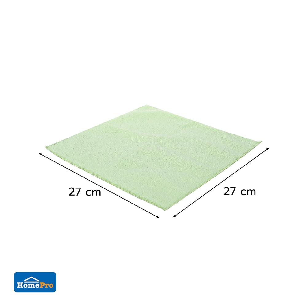 ผ้าไมโครไฟเบอร์ทำความสะอาด ACCO 27x27 ซม. แพ็ก 5 ชิ้น หลากสี