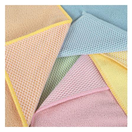 ผ้าไมโครไฟเบอร์ทำความสะอาด ACCO 27x27 ซม. แพ็ก 5 ชิ้น หลากสี_4