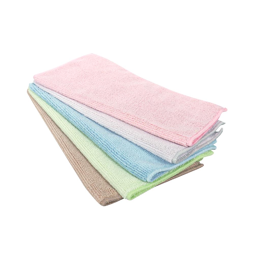 ผ้าไมโครไฟเบอร์ทำความสะอาด ACCO 28x28 ซม. แพ็ก 5 ชิ้น หลากสี