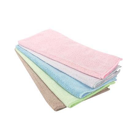 ผ้าไมโครไฟเบอร์ทำความสะอาด ACCO 28x28 ซม. แพ็ก 5 ชิ้น หลากสี_2