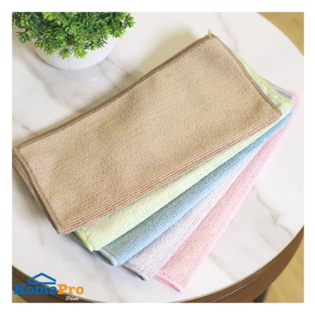ผ้าไมโครไฟเบอร์ทำความสะอาด ACCO 28x28 ซม. แพ็ก 5 ชิ้น หลากสี_5