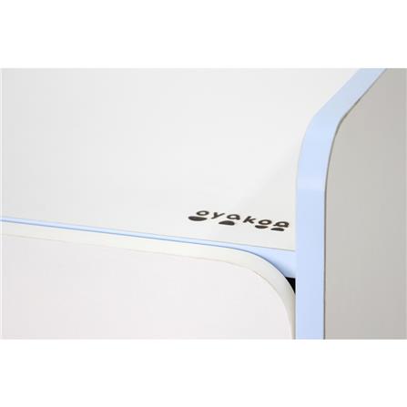 ตู้เสื้อผ้าสำหรับเด็ก 2 บานเปิด OYAKOO CARTER สีขาว/ฟ้า_2