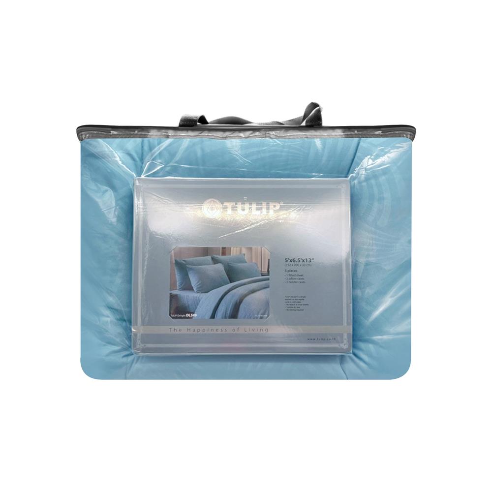 ชุดผ้าปูที่นอน 5 ฟุต 6 ชิ้น TULIP DELIGHT 60240-DL549