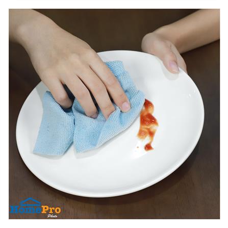 ผ้าไมโครไฟเบอร์ทำความสะอาดแบบกล่อง ACCO 22x22 ซม. 20 ชิ้น สีฟ้า_4