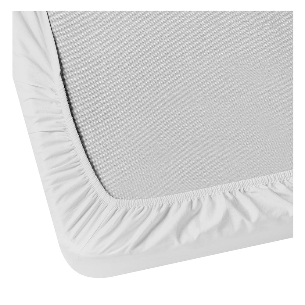 ผ้าปูที่นอน 7 ฟุต BED CLIP MICROTEX สี WHITE