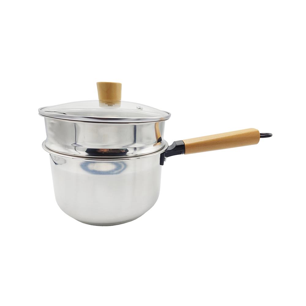 ชุดหม้อด้ามชั้นนึ่ง 18 ซม. KECH GLAM 3 ชิ้น