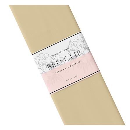 ผ้าปูที่นอน 7 ฟุต BED CLIP MICROTEX สี BEIGE_3