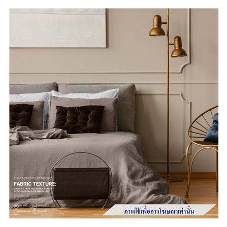 ผ้าปูที่นอน 7 ฟุต BED CLIP MICROTEX สี OVALTINE_0