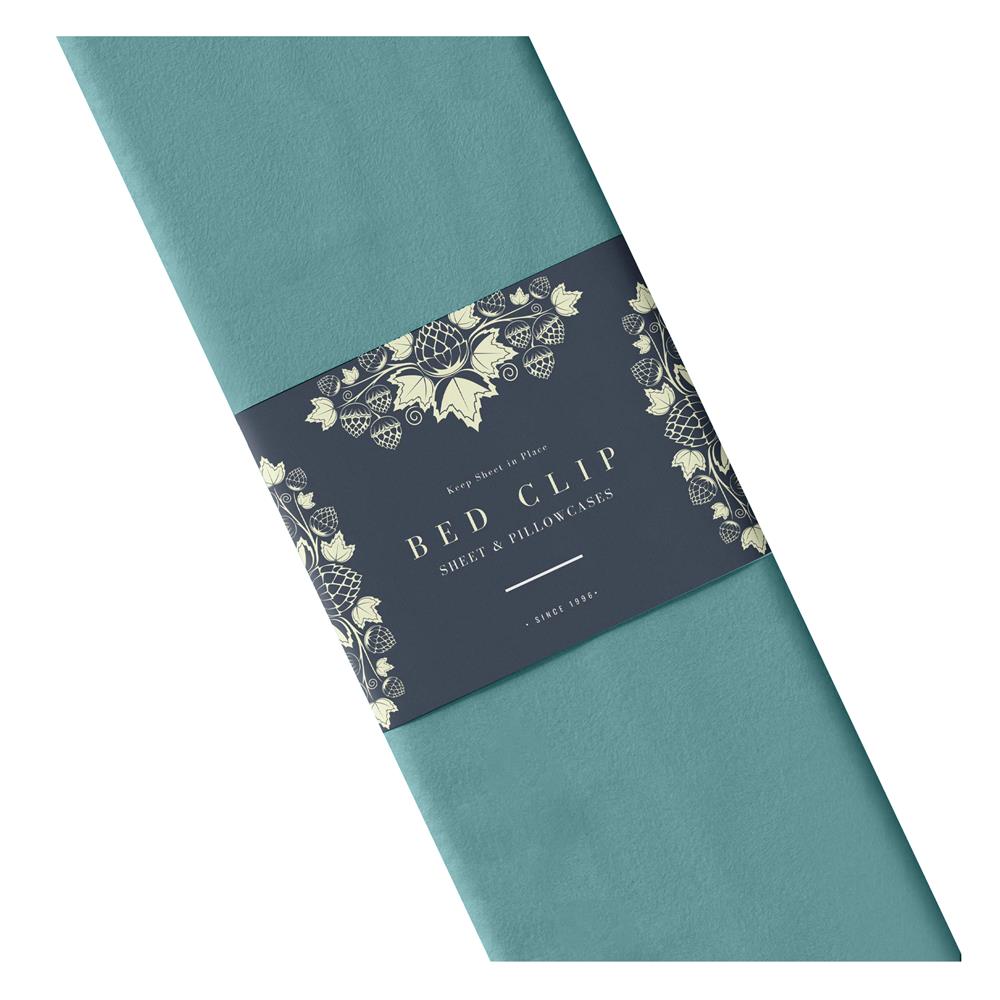 ผ้าปูที่นอน 7 ฟุต BED CLIP MICROTEX สี M15