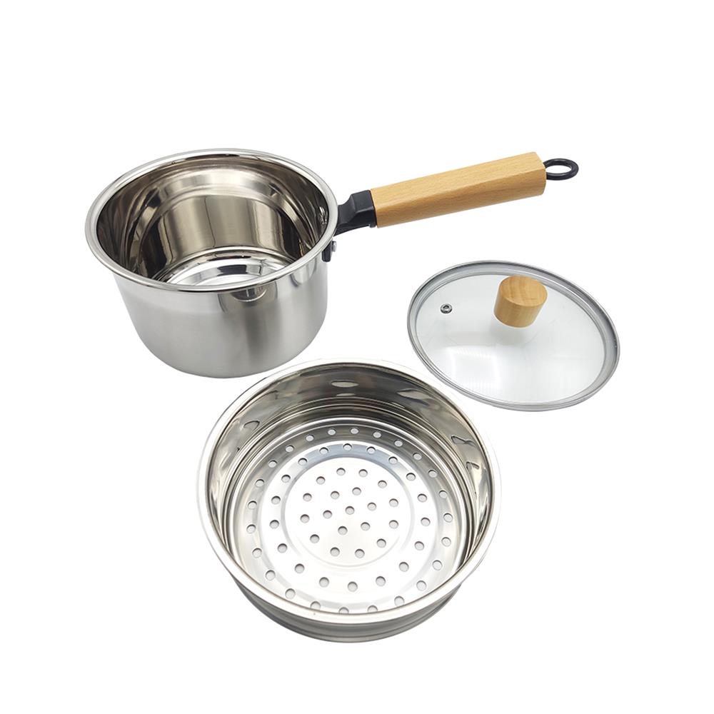 ชุดหม้อด้ามชั้นนึ่ง 16 ซม. KECH GLAM 3 ชิ้น