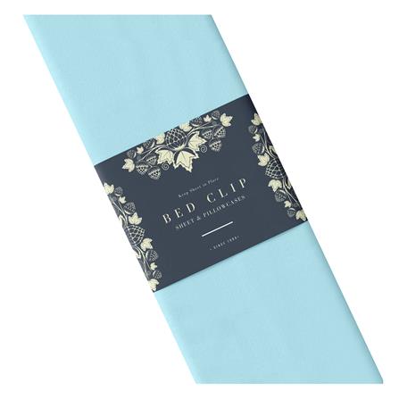 ผ้าปูที่นอน 7 ฟุต BED CLIP MICROTEX สี BLUE_3