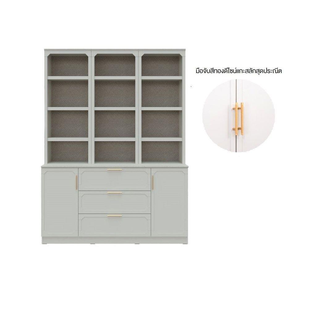 ตู้สูง SB FURNITURE QUINN 19228851 150 ซม. สี MAGIC GREY