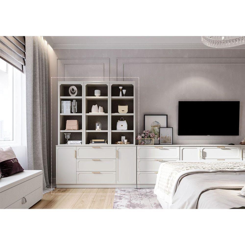 ตู้สูง SB FURNITURE QUINN 19228851 150 ซม. สี MAGIC GREY