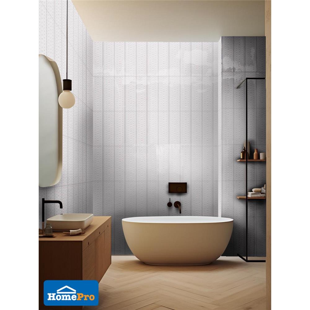 กระเบื้องผนัง 10x16 นิ้ว ภูผา ม่านมัสลิน ชมพู A 1 ตร.ม.