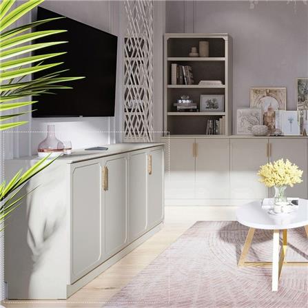 ตู้เตี้ย SB FURNITURE QUINN 19228843 180 ซม. สี MAGIC GREY_4