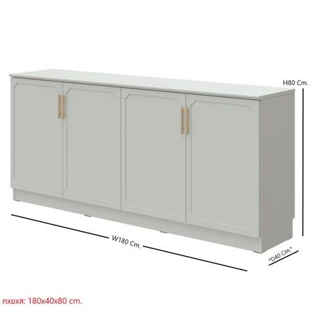 ตู้เตี้ย SB FURNITURE QUINN 19228843 180 ซม. สี MAGIC GREY_9