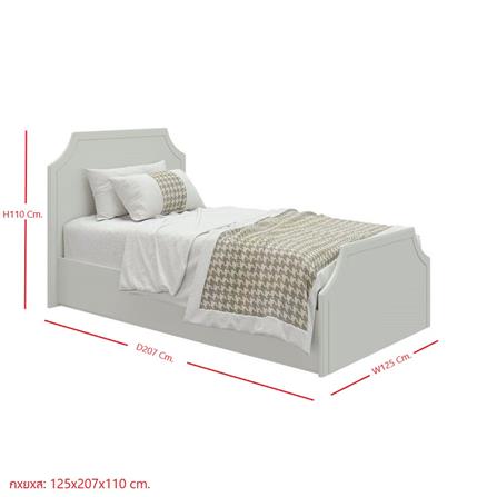 เตียง 3.5 ฟุต SB FURNITURE QUINN 19228840 สี MAGIC GREY_5