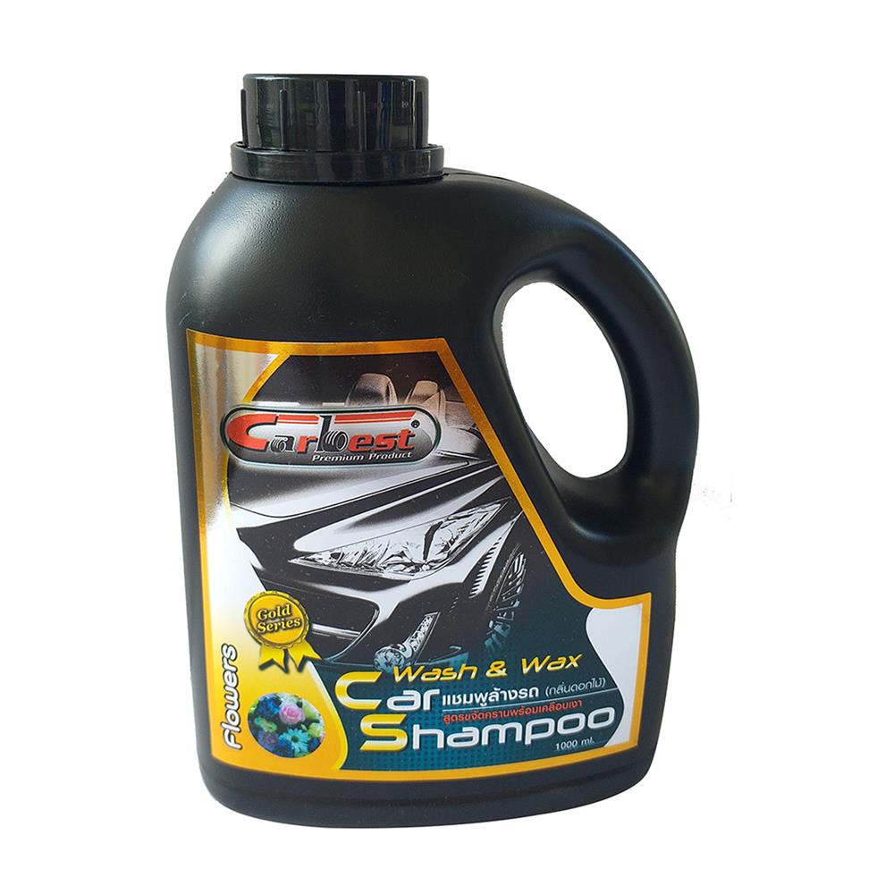 แชมพูล้างพร้อมเคลือบเงารถยนต์ CARBEST กลิ่นดอกไม้ 1 ลิตร