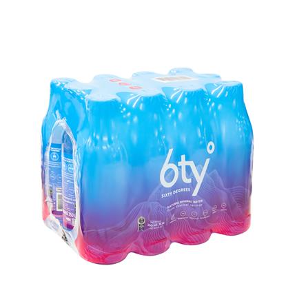 น้ำแร่ธรรมชาติ 100% ซิกตี้ดีกรี 350 มล. แพ็ก 12 ขวด_1