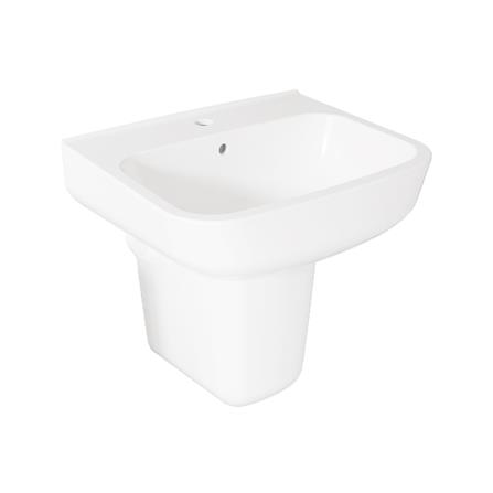 อ่างล้างหน้าพร้อมขาตั้ง HAFELE 495.60.889 สีขาว