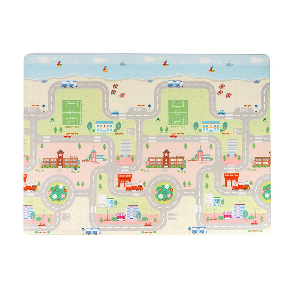 แผ่นอเนกประสงค์ HOME LIVING STYLE ROAD PLAY 135X185 ซม. สีชมพู_1