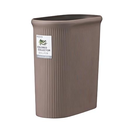 ถังขยะทรงรี LUSTROWARE 8.5 ลิตร สีน้ำตาลเทา_0