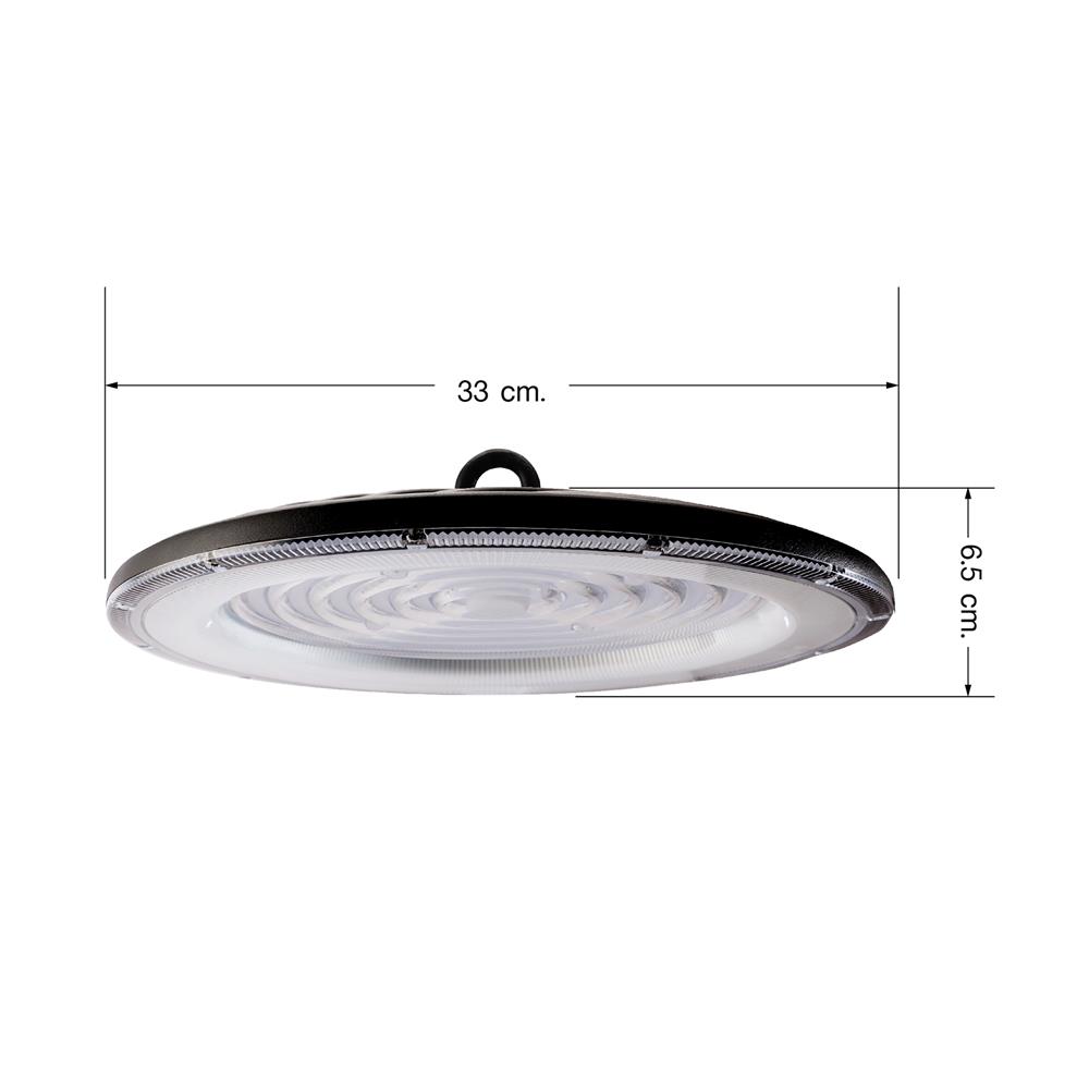 โคมไฮเบย์ LED EVE EXTRA 200 วัตต์ DAYLIGHT สีดำ