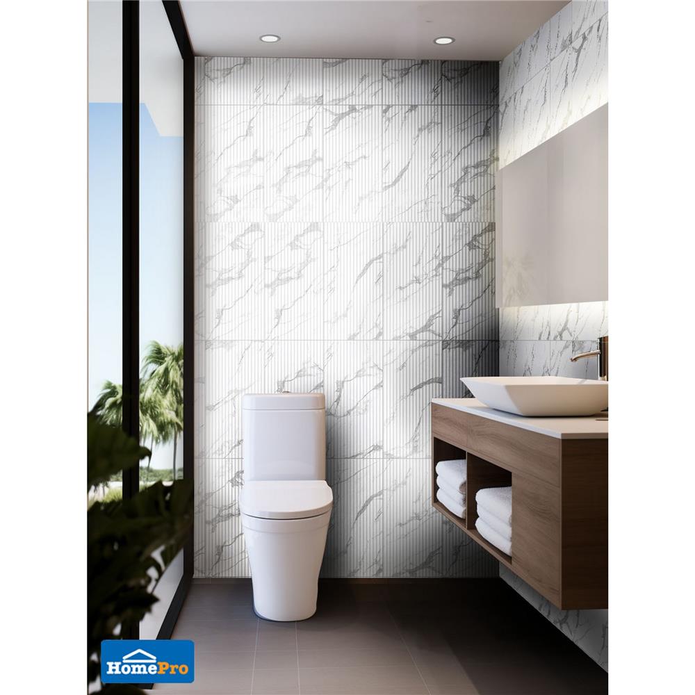 กระเบื้องผนัง 30x60 ซม. TARA ฮาโมนี่ กลาง ไวท์ 0.9 ตร.ม.