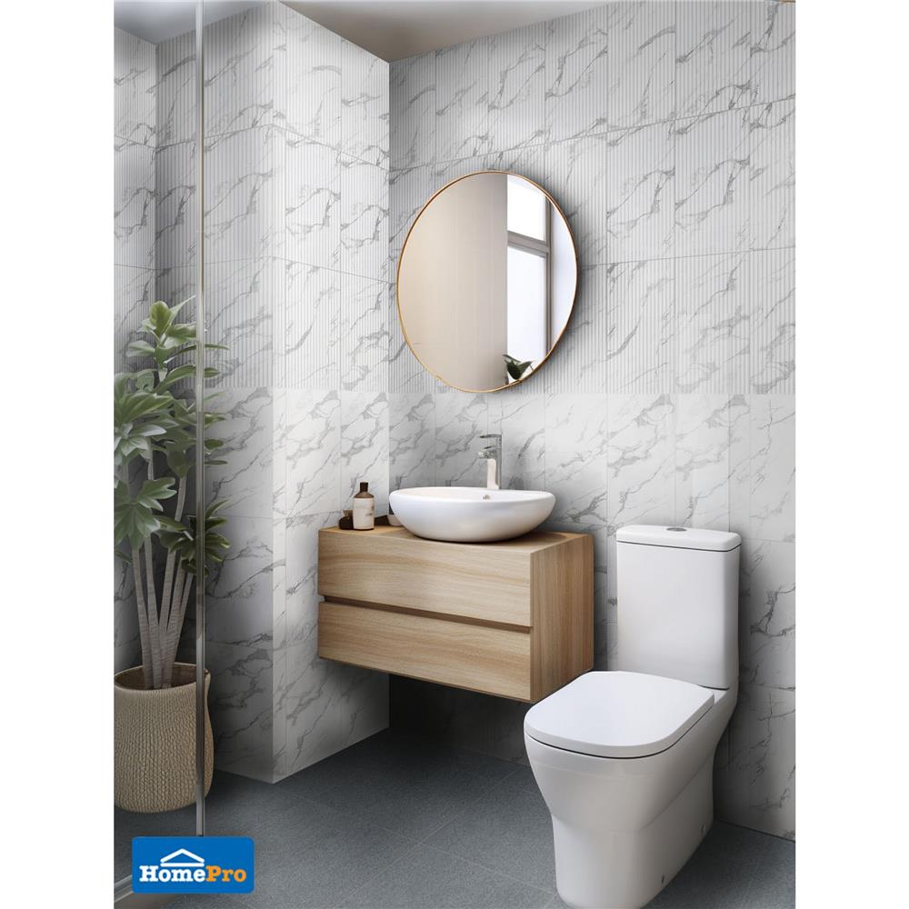 กระเบื้องผนัง 30x60 ซม. TARA ฮาโมนี่ กลาง ไวท์ 0.9 ตร.ม.