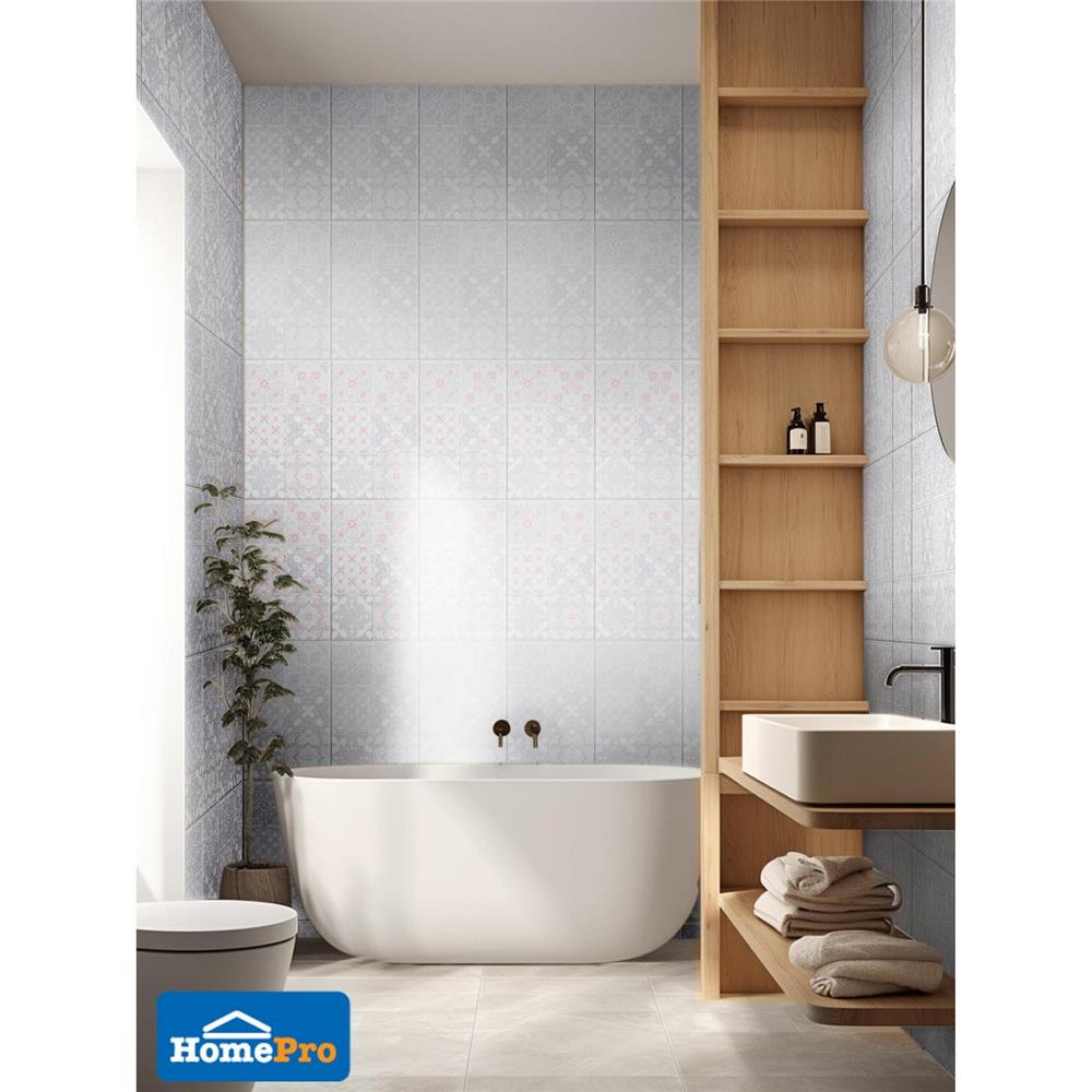 กระเบื้องผนัง 10x16 นิ้ว ภูผา แสงทอง เทา A 1 ตร.ม.