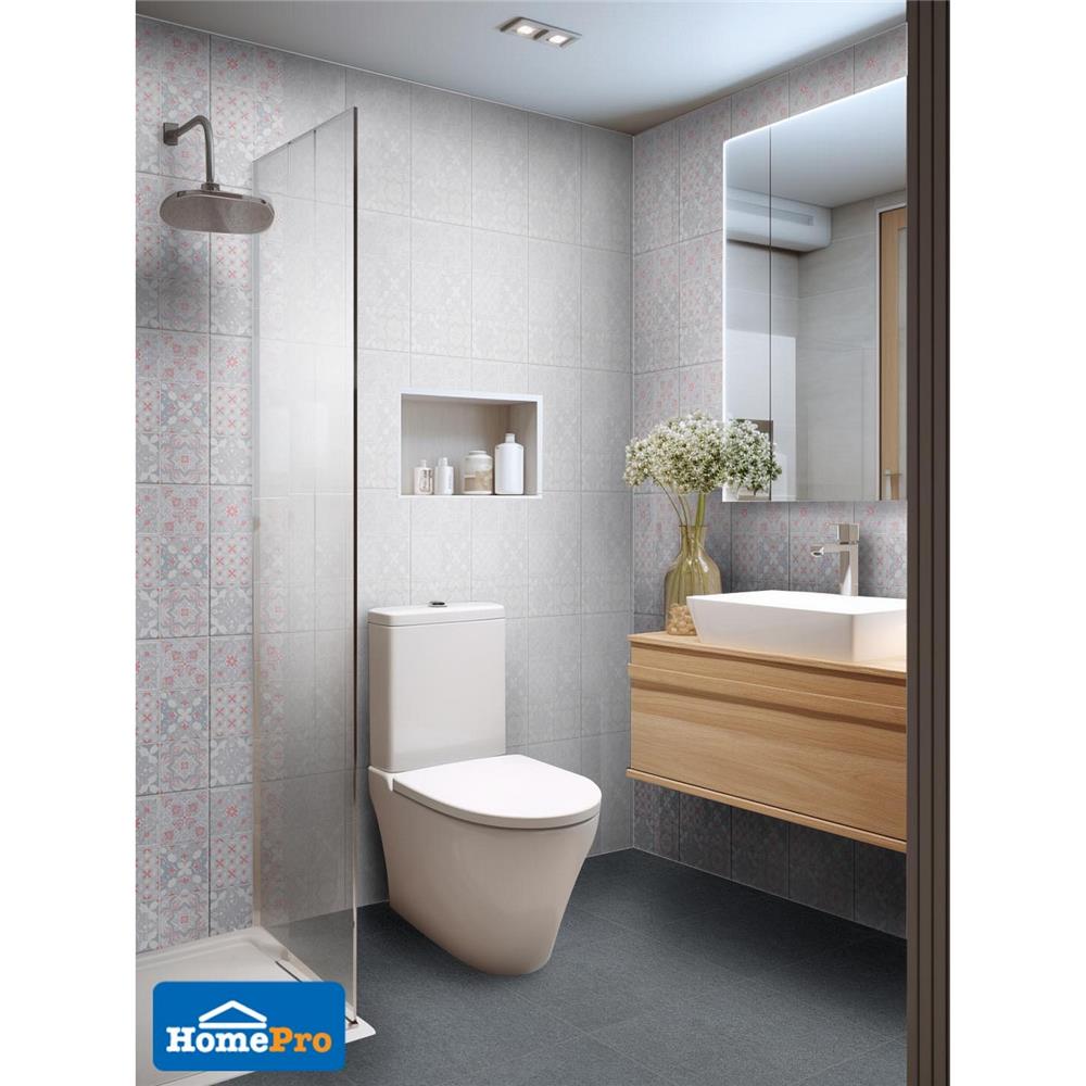 กระเบื้องผนัง 10x16 นิ้ว ภูผา แสงทอง เทา A 1 ตร.ม.