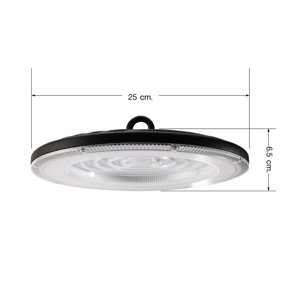 โคมไฮเบย์ LED EVE EXTRA 100 วัตต์ DAYLIGHT สีดำ