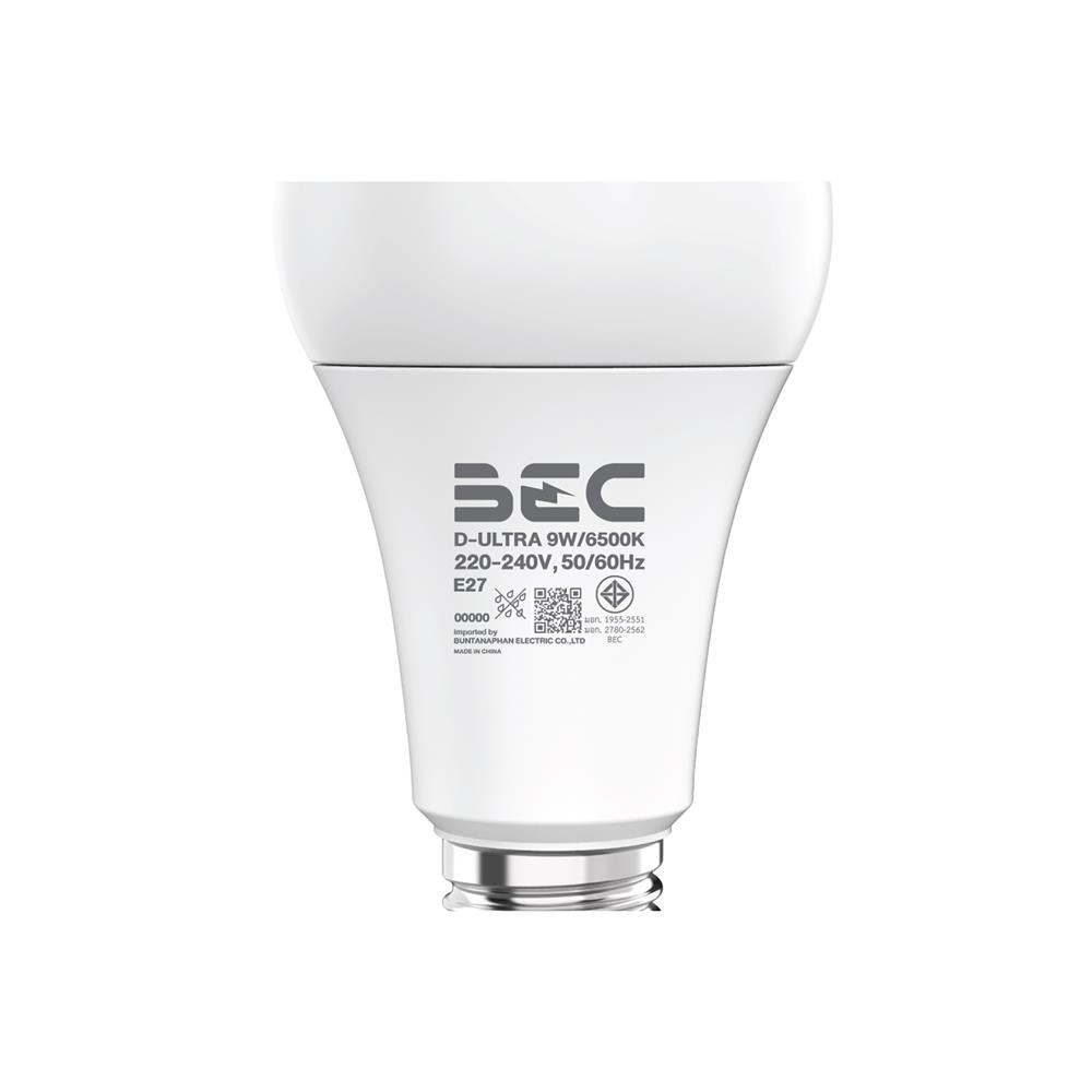 หลอด LED BEC 9 วัตต์ DAYLIGHT E27