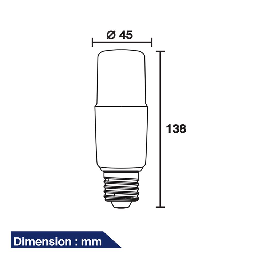 หลอด LED BEC PICO 12 วัตต์ DAYLIGHT E27