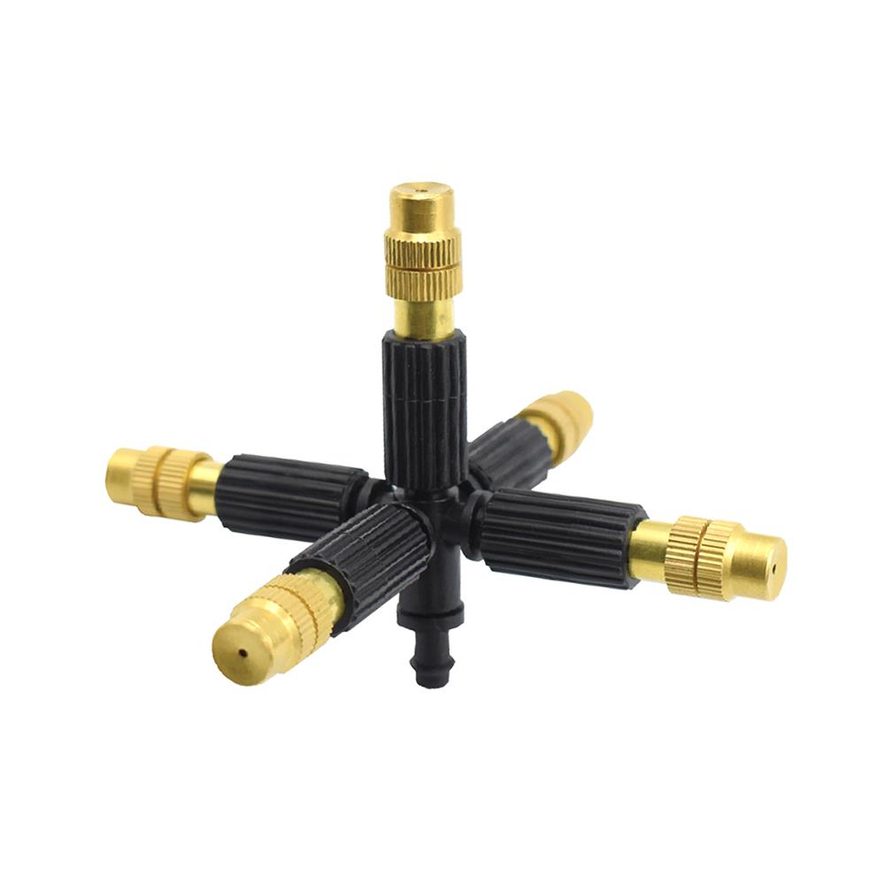 หัวพ่นหมอกทองเหลือง 5 ทาง+ตัวต่อมินิ TOWAI