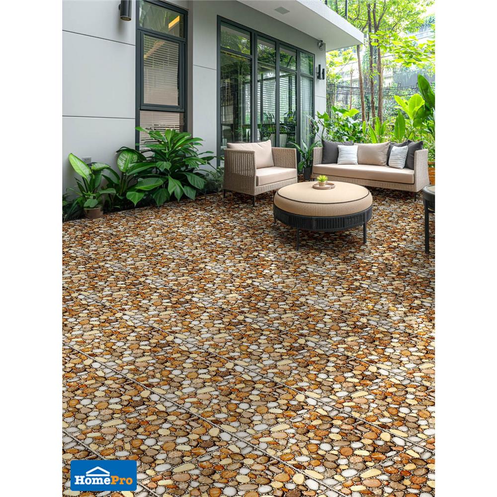 กระเบื้องพื้น 50x50 ซม. MAXIMUS คาลเดอร่า สโตน น้ำตาล A 1 ตร.ม.