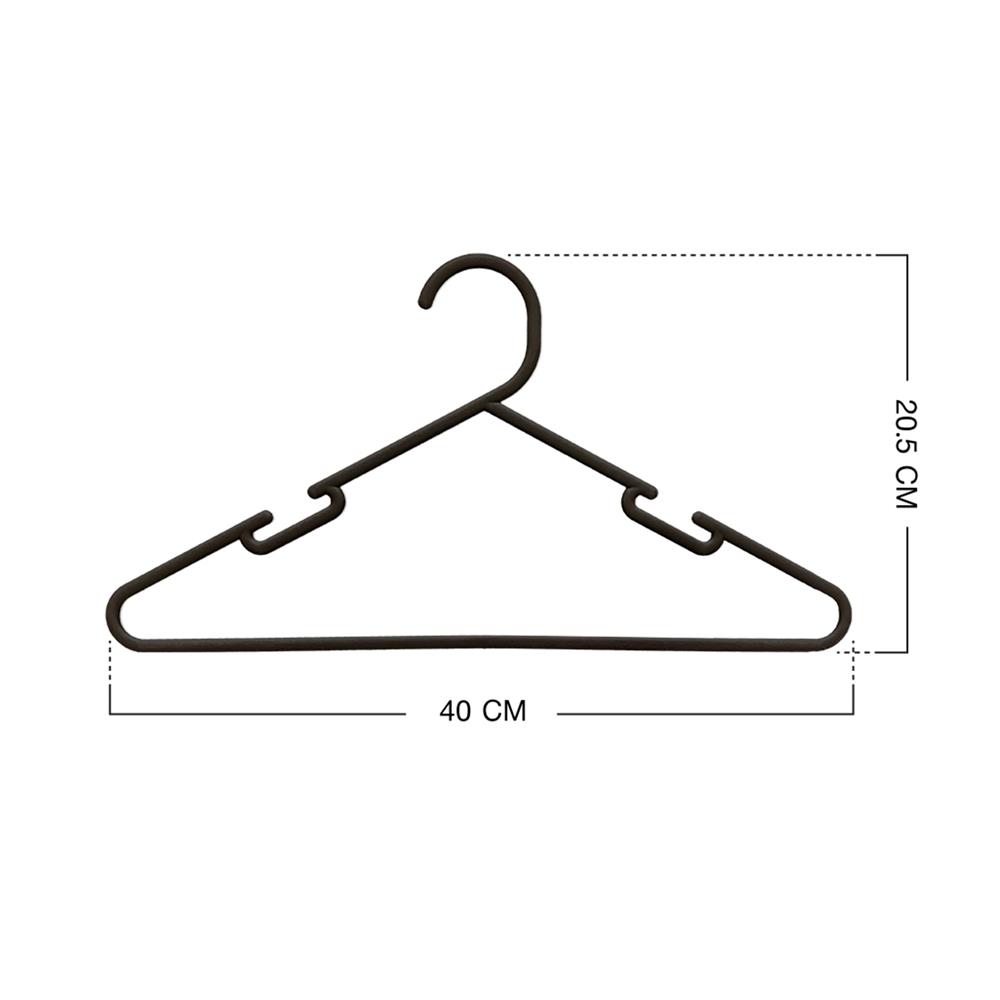 ไม้แขวนเสื้อ PLIM WATSON สีดำ แพ็ก 5 ชิ้น